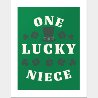 One Lucky Niece St Patricks Day Posters and Art